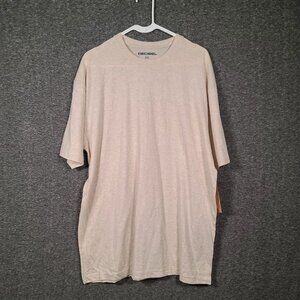 NWT Decibel Men's Short Sleeve Cream T-Shirt Size 3XL